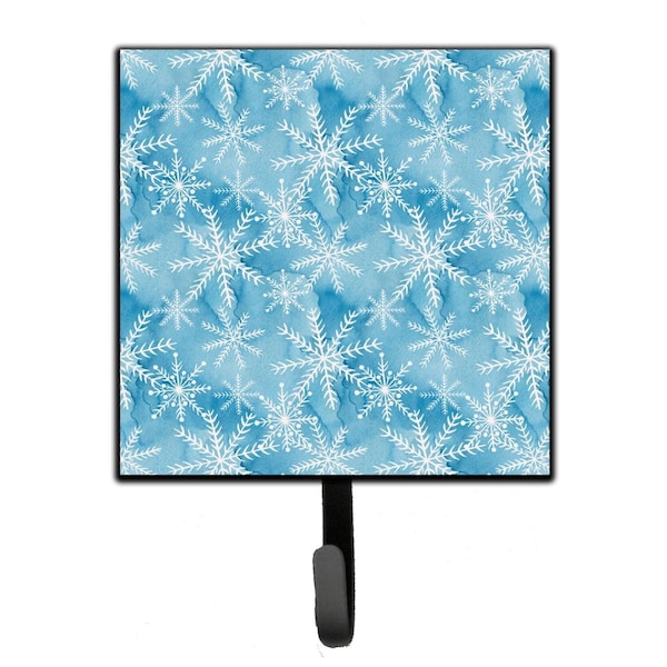 Carolines Treasures Watercolor Snowflake on Blue Leash or Key Holder, 4.25 x 1 x 7 in. BB7553SH4 - main